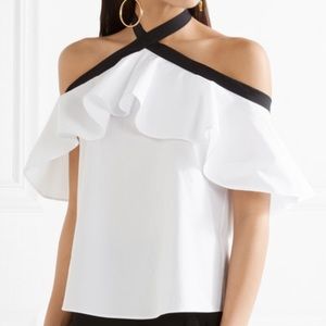 NWT Alice + Olivia Alyssa Off Shoulder Halter Top